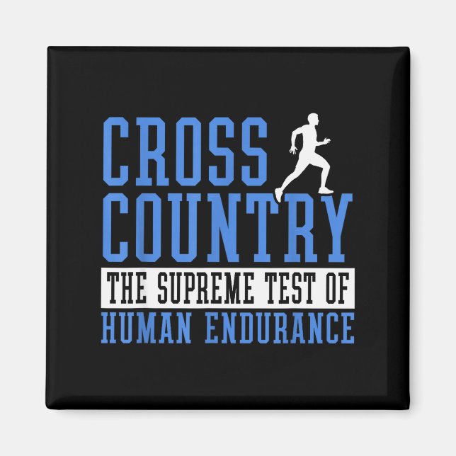 Aimant Motivation pour la course cross-country  (Devant)