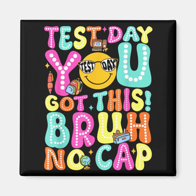 Aimant Motivation pour le jour de test de l'État Staar, t (Devant)