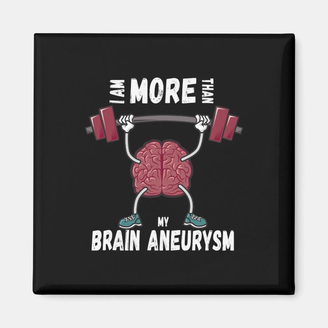 Aimant Motivational Awareness Quote Brain Aneurysm Surviv (Devant)