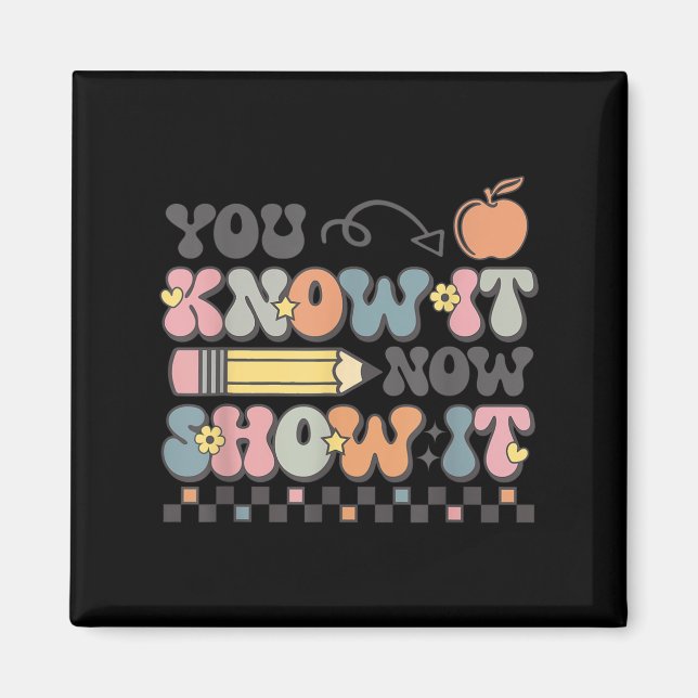 Aimant Motivational State Testing Test Day You Know It No (Devant)