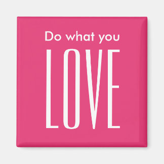 Aimant Motivationnel citation moderne audacieux rose tend