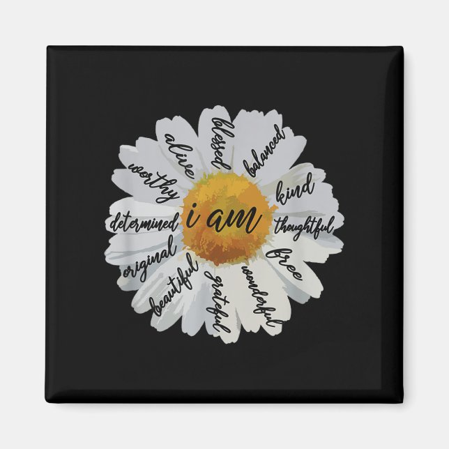 Aimant Motivationnelle Femmes-positive Affirmation Je Sui (Devant)