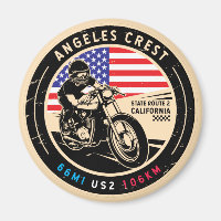 Moto de Californie à Angeles Crest Highway