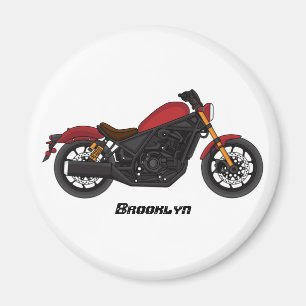 Aimant moto de style croiseur cool