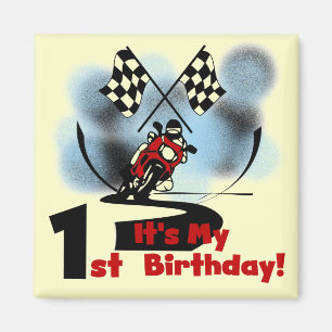 Aimant Moto Racing 1er Anniversaire Tshirts et cadeaux