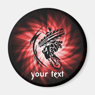 Aimant Motocross rouge