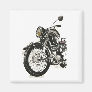 Aimant Motocyclette en encre IV