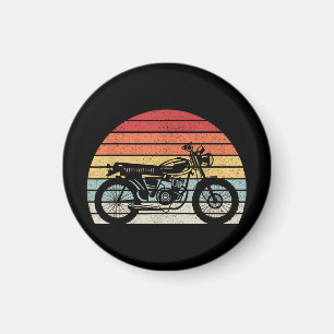 Aimant Motocyclette Rétro Vintage