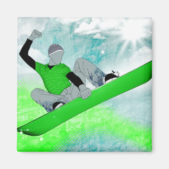 Aimant motoneige. 1. (Devant)