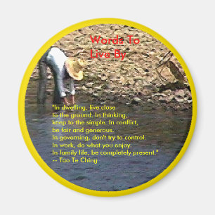 Aimant Mots À Vivre Par —Tao Te Ching Guilin 2002 Woman