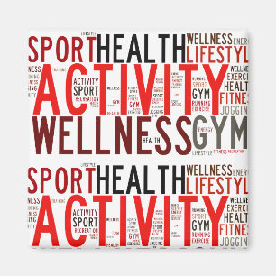 Aimant Mots fitness