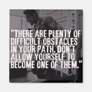 Aimant Mots Inspirationnels - Obstacles