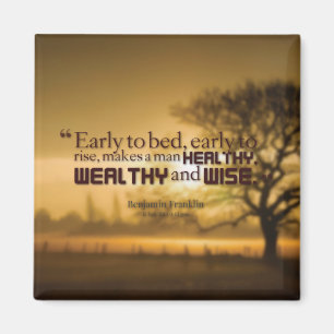 Aimant Mots Motivationnels - Citation Benjamin Franklin