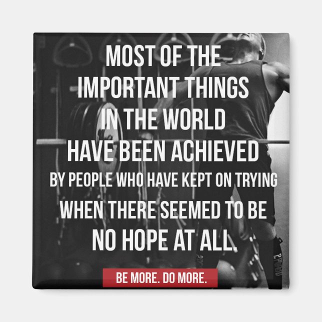 Aimant Mots Motivationnels - Exercice (Devant)