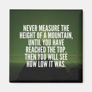 Aimant Mots Motivationnels - Montagne