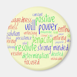 Aimant Mots motivationnels pour le Nouvel An, attitude po