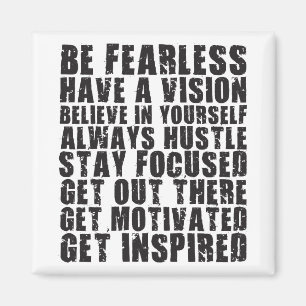 Aimant Mots Motivationnels - Soyez Sans Peur. Avoir une v