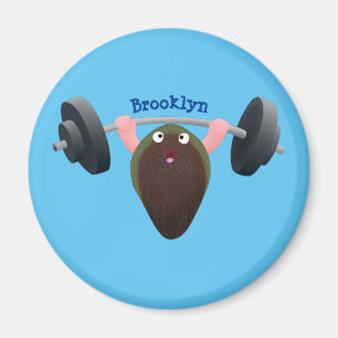 Aimant Moule amusante travaillant sur l'illustration de d