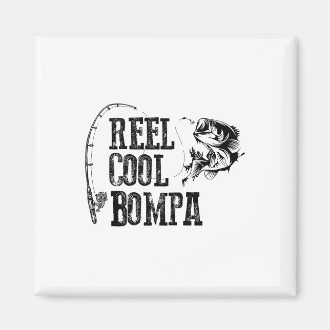 Aimant Moulin à pêche Bompa Cool Bompa Cadeau drôle  (Devant)