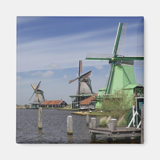 Aimant Moulin à vent, Zaanse Schans, Hollande, Pays-Bas 2 (Devant)