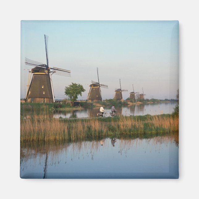 Aimant Moulins à vent, Kinderdijk, Pays-Bas (Devant)