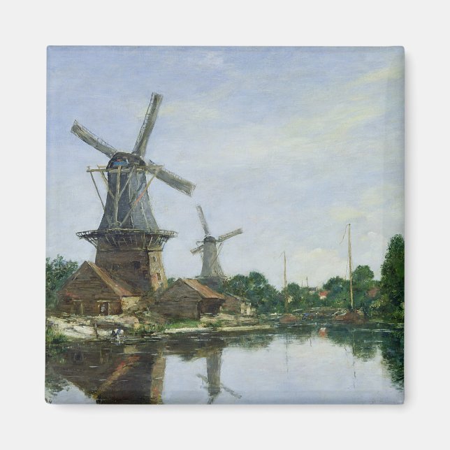 Aimant Moulins à vent néerlandais, 1884 (Devant)