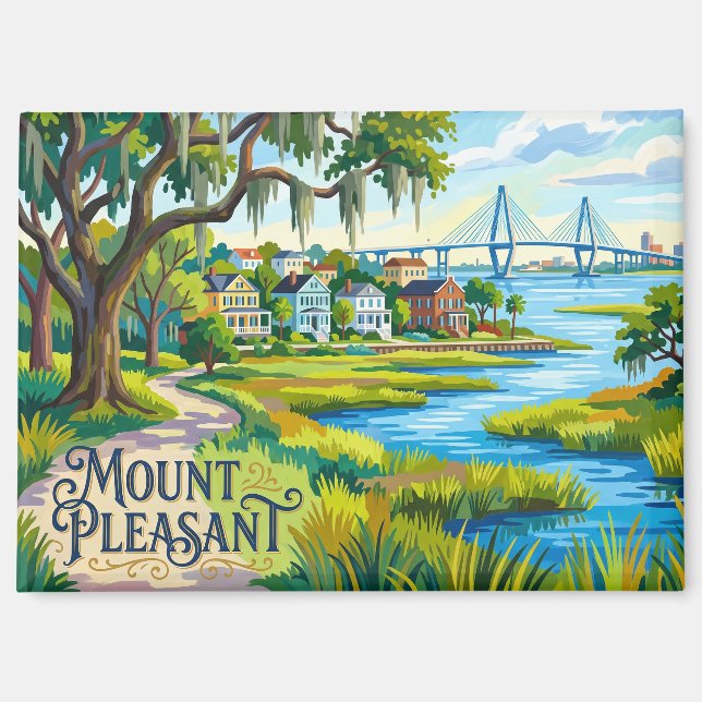 Aimant Mount Pleasant États-Unis (Recto)
