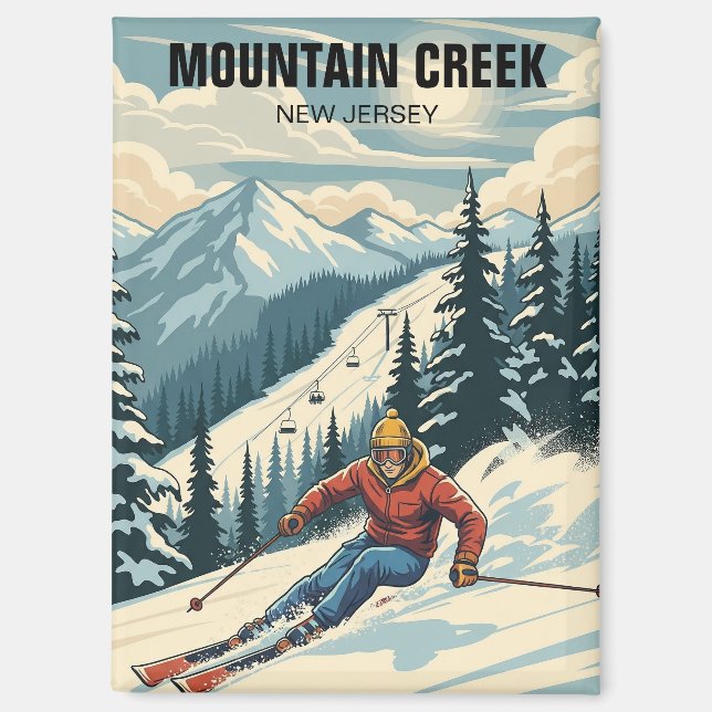 Aimant Mountain Creek Skiing New Jersey Travel (Recto)