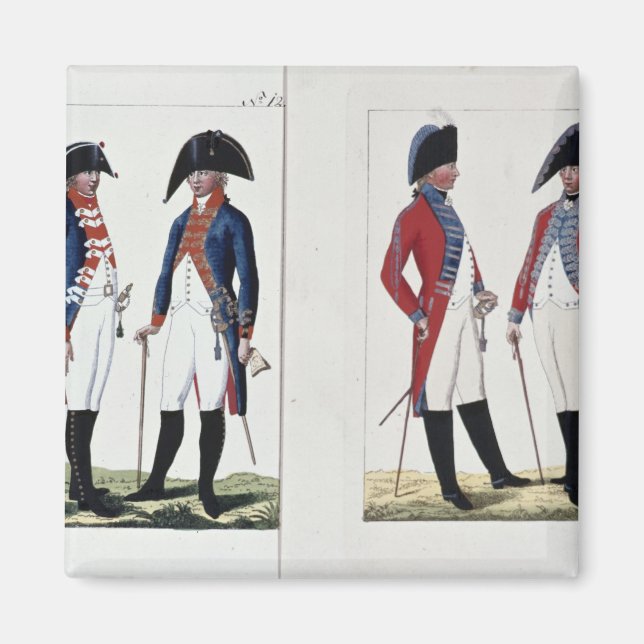 Aimant Mousquetaires et officiers, 1800 (Devant)