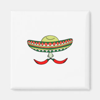 Aimant Moustache de poivrons mexicains