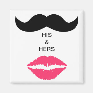 Aimant moustache & lèvres