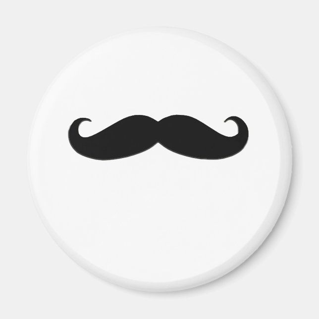 Aimant Moustache noire ou moustache noire pour les cadeau (Devant)
