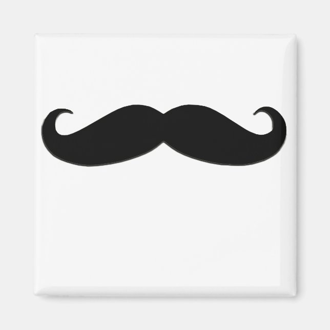 Aimant Moustache noire ou moustache noire pour les cadeau (Devant)