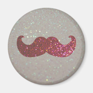Aimant Moustache rose de Bling (graphique de parties