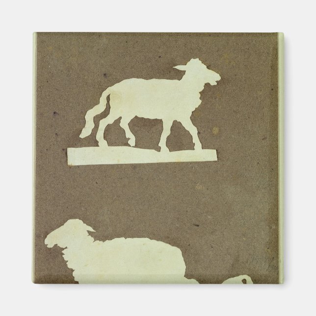 Aimant Mouton et mouton avec agneau (Devant)