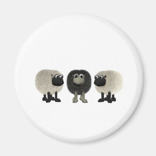 Aimant moutons noirs