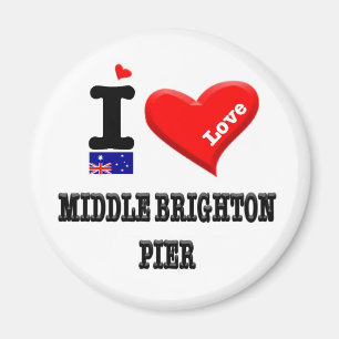 Aimant MOYEN BRIGHTON PIER - I Love