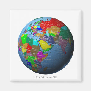 Aimant Moyen-Orient sur le globe