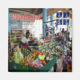 Aimant MQ - Martinique - Saint Anne - marché