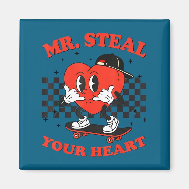 Aimant Mr Steal Your Heart For Boys Toddlers Valentine's  (Devant)