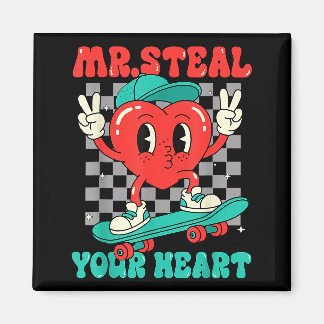 Aimant Mr Steal Your Heart For Boys Toddlers Valentine's  (Devant)