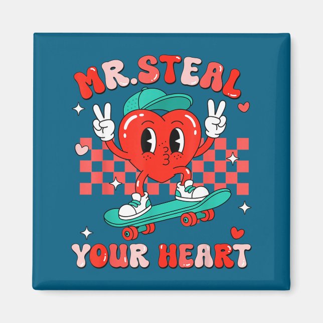 Aimant Mr Steal Your Heart For Boys Toddlers Valentine's  (Devant)
