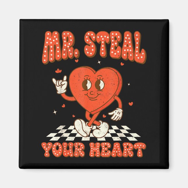 Aimant Mr Steal Your Heart For Boys Toddlers Valentine's  (Devant)