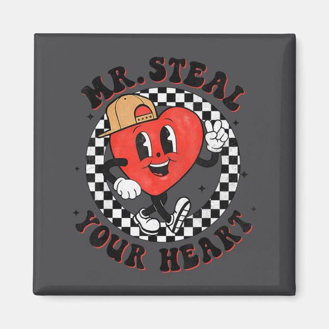 Aimant Mr Steal Your Heart For Boys Toddlers Valentine's  (Devant)