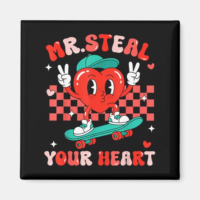 Aimant Mr Steal Your Heart For Boys Toddlers Valentine's  (Devant)