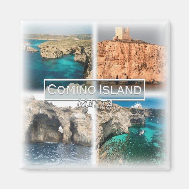 Aimant MT0014 Europe, Malte, Comino, réfrigérateur (Devant)