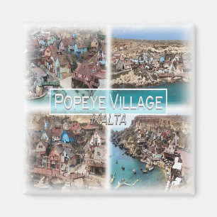 Aimant MT0017 Europe, Malte, Popeye Village, réfrigérateu