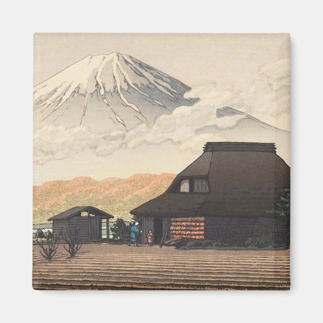 Aimant Mt Fuji de Narusawa Hasui Kawase shin hanga art (Devant)