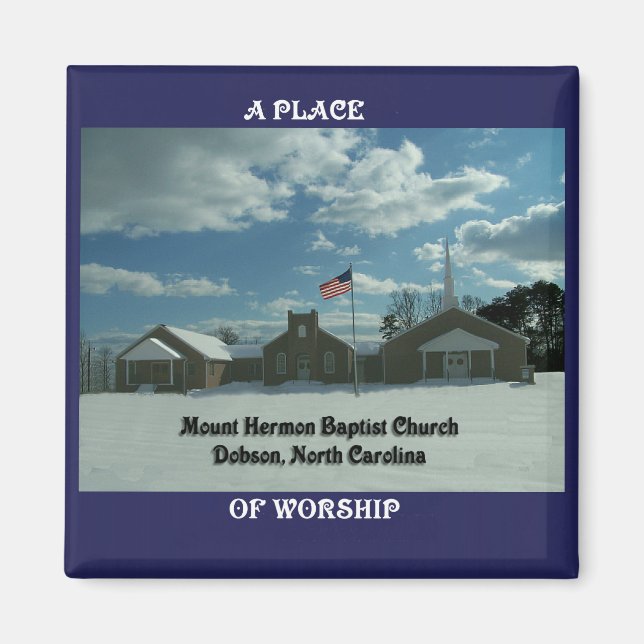 AIMANT MT. HERMON BAPTIST CHURCH-MAGNET (Devant)