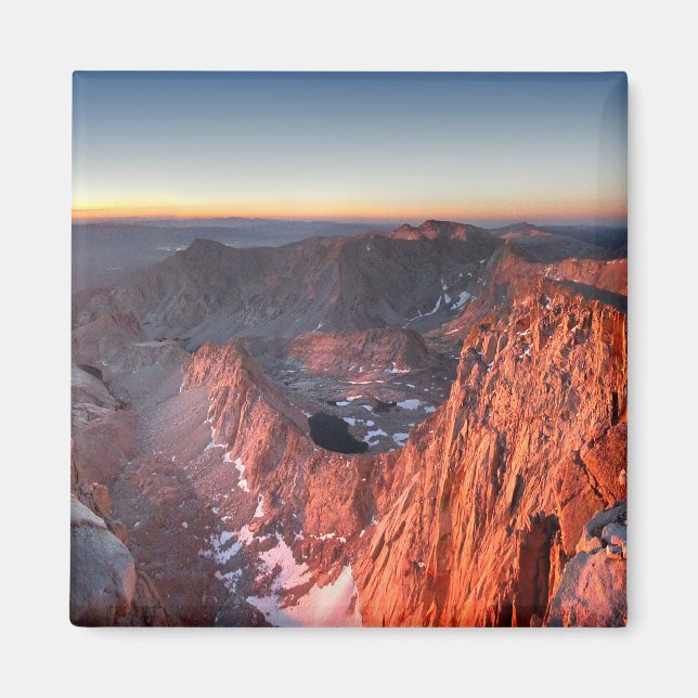 Aimant Mt Whitney et Pinnacles Sunrise - John Muir Trail (Devant)